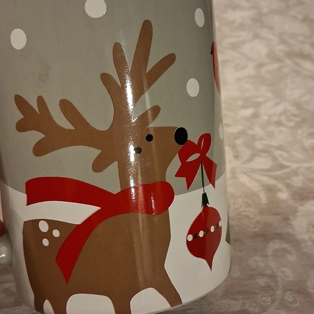 Crate & Barrel Christmas Mug JOAN ANDERSON